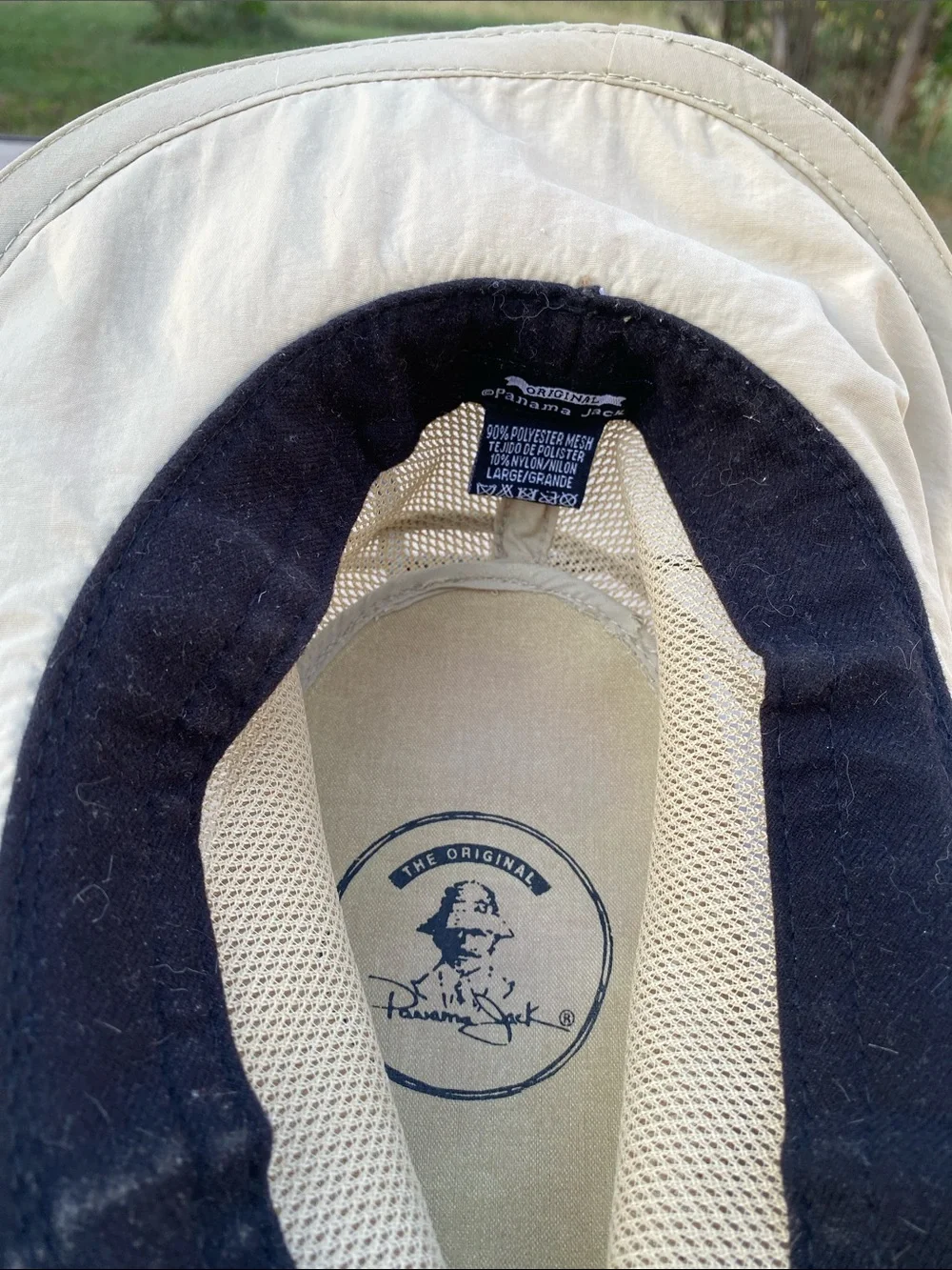 The Original Panama Jack Mesh Crown Safari Sun Hat Men's Large Beige #31905